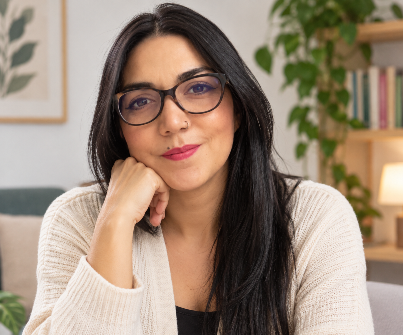 Retrato de Elda Berenice Ruiz García, psicóloga especializada en mindfulness y acompañamiento emocional.